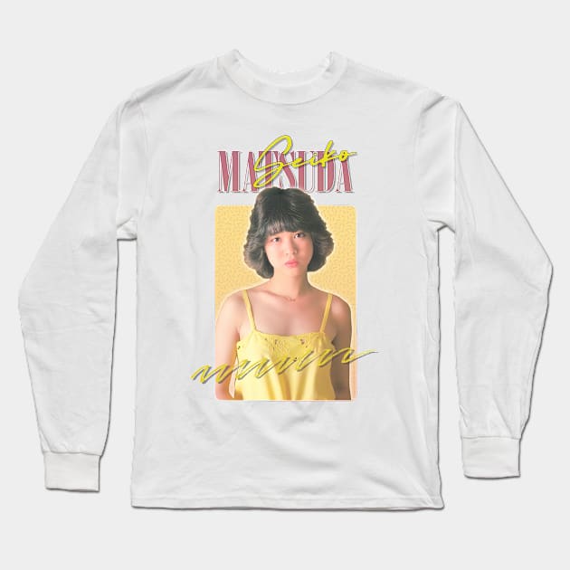 Seiko Matsuda // Retro 80s Fan Art Design Long Sleeve T-Shirt by DankFutura